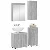 vidaXL Bathroom Furniture Set TULUM Grey Sonoma Engineered Wood
