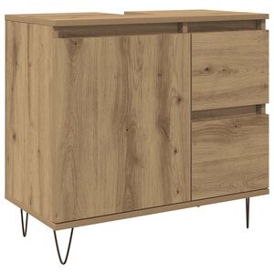 vidaXL Sink Cabinet Artisan Oak 65x33x60 cm Engineered Wood