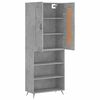 vidaXL Highboard Concrete Grey 69.5x34x180 cm Engineered Wood