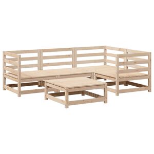 vidaXL 5 Piece Garden Sofa Set Solid Wood Pine