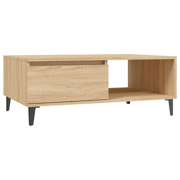 vidaXL Coffee Table Sonoma Oak 90x60x35 cm Engineered Wood
