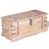 vidaXL Storage Chest | Brown | Solid Acacia wood | Medium | Storage Chest