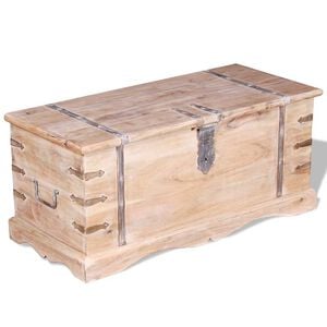 vidaXL Storage Chest | Brown | Solid Acacia wood | Medium | Storage Chest
