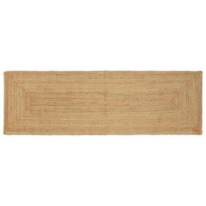 vidaXL Area Rug Beige 80 x 300 cm Jute