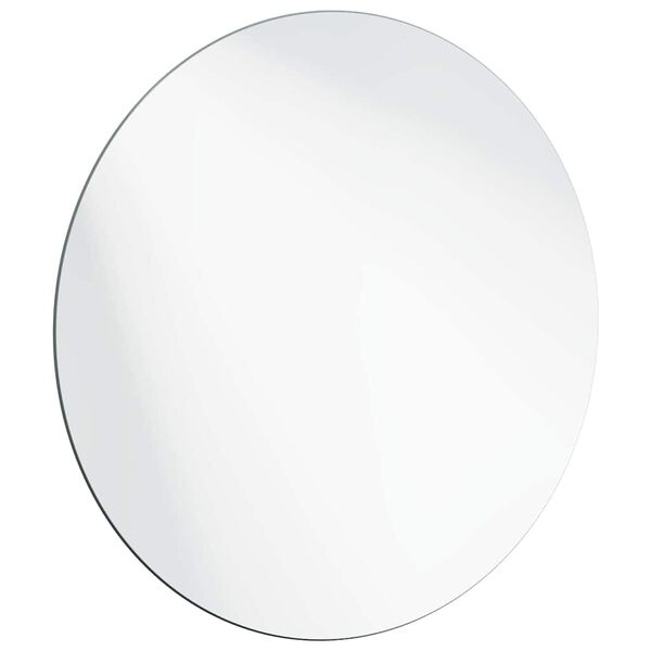 vidaXL Wall Mirror Round &Oslash; 60 cm Tempered Glass