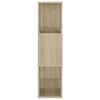 vidaXL Book Cabinet Room Divider Sonoma Oak 60x24x94 cm Engineered Wood