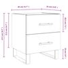 vidaXL Bedside Cabinets 2 pcs Grey Sonoma 40x35x47.5 cm Engineered Wood