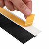 vidaXL Self-adhesive Door Brush Seals 6 pcs White 100 cm