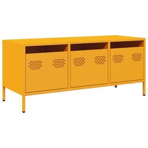 vidaXL TV Cabinet Mustard Yellow 101,5x39x43,5 cm Cold-rolled Steel