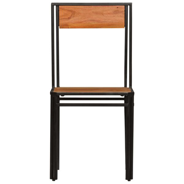 vidaXL Dining Chairs 6 pcs Solid Acacia Wood