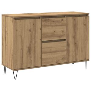 vidaXL Sideboard Artisan Oak 101.5x35x70 cm Engineered Wood
