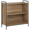 vidaXL Book Cabinet 80 x 33 x 80 cm Engineered Wood Artisan Oak