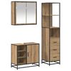 vidaXL Bathroom Furniture Set 3 pcs Artisan Oak Engineered Wood
