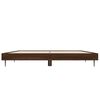 vidaXL Bed Frame without Mattress Brown Oak 135x190 cm Double Engineered Wood