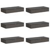 vidaXL Storage Box with Transparent Top Window 6 pcs Non-woven fabric