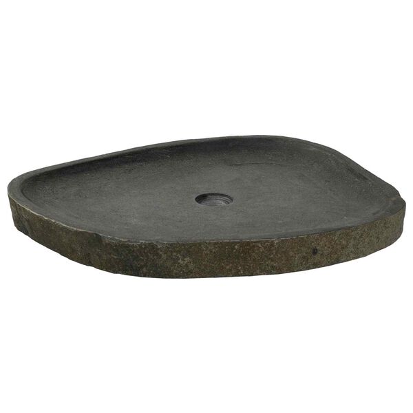 vidaXL Wall Hung Basin Grey (38-45) x (30-35) x 15 cm River stone