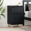 vidaXL Bedside Cabinet 2 pcs Black Oak 40 x 35 x 70 cm Engineered Wood