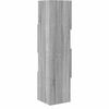 vidaXL Corner Cabinet Grey Sonoma 25.5x25x102cm Engineered Wood