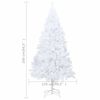 vidaXL Artificial Pre-lit Christmas Tree with Ball Set White 240 cm