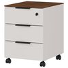 Germania Rolling Cabinet GW-Ancona 51x41x55 cm Cashmere and Walnut