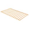 vidaXL Slatted Bed Base Brown 120 x 190 cm Solid Beech Wood
