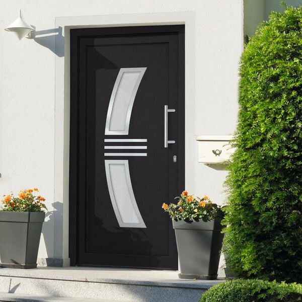 vidaXL Front Door Anthracite 108x208 cm