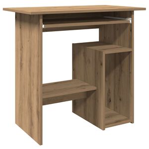 vidaXL Desk Artisan Oak 80x45x74 cm Engineered Wood