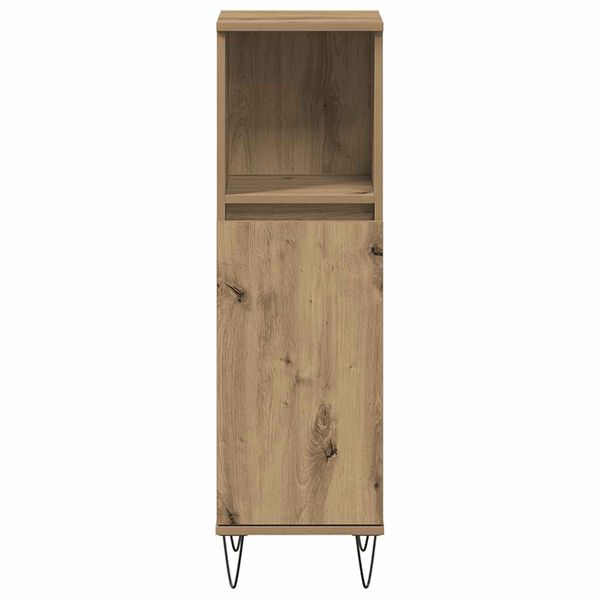 vidaXL Bathroom Cabinet Artisan Oak 30x30x100 cm Engineered Wood