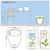 LECHUZA Planter CLASSICO LS 43 ALL-IN-ONE High-Gloss White 16080