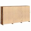 vidaXL LED Sideboard 3 pcs Old Wood 202 x 37 x 100 cm Engineered Wood