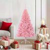 vidaXL Artificial Pre-lit Christmas Tree with 150 LEDs Pink 120 cm PVC