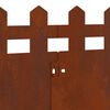 vidaXL Lawn Edgings 20 pcs Rusty 103 x 0.05 x 22 cm Weathering Steel