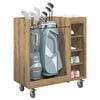 vidaXL Golf Cabinet with Wheel Plain Artisan Oak 90 x 45 x 98 cm