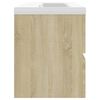 vidaXL Sink Cabinet with Built-in Basin Sonoma Oak Engineered Wood