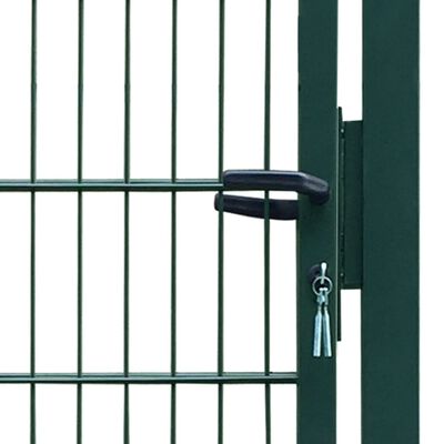 vidaXL 2D Fence Gate (Single) Green 106 x 190 cm