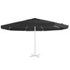 vidaXL Replacement Fabric for Outdoor Parasol Black 515 cm