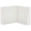 vidaXL Retaining Wall 50 x 50 x 50 cm Steel White