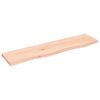 vidaXL Wall Shelf 80x20x2 cm Untreated Solid Wood Oak