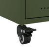 vidaXL Bedside Cabinets 2 pcs Olive Green 36x39x43.5 cm Steel