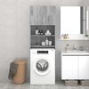 vidaXL Washing Machine Cabinet Grey Sonoma 64x25.5x190 cm