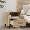 vidaXL Bedside Cabinet Sonoma Oak Engineered Wood