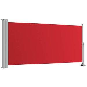 vidaXL Patio Retractable Side Awning 120x300 cm Red