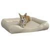 vidaXL Dog Bed Beige 120x100x27 cm Faux Leather