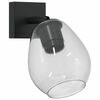 vidaXL Ceiling Spotlight Black 13 x 13 x 26 cm Glass and Metal