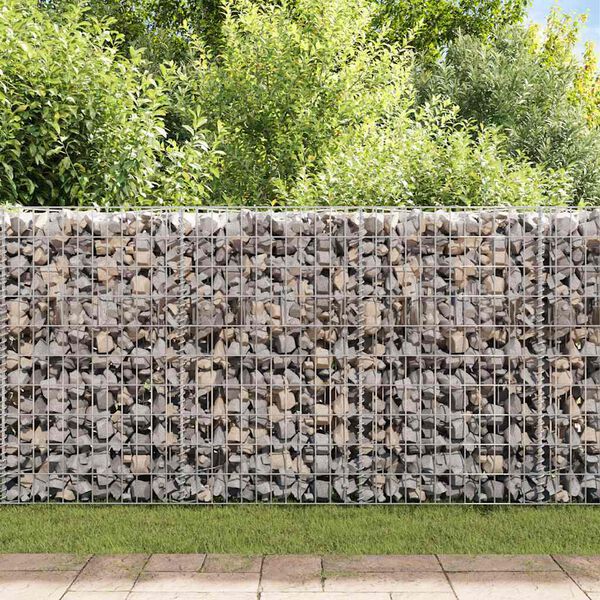 vidaXL Gabion Basket Galvanised Steel 120x30x100 cm