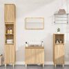 vidaXL 2 Piece Bathroom Furniture Set Sonoma Oak Engineered Wood