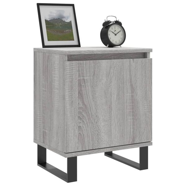 vidaXL Bedside Cabinets 2 pcs Grey Sonoma 40x30x50 cm Engineered Wood