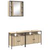 vidaXL Bathroom Furniture Set 3 pcs Brown 80 x 30 x 60 cm