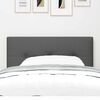 vidaXL Headboard with Headboard Dark Grey 100 cm Faux Leather