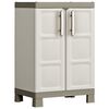 Keter Low Storage Cabinet "Excellence" Beige and Taupe 97 cm